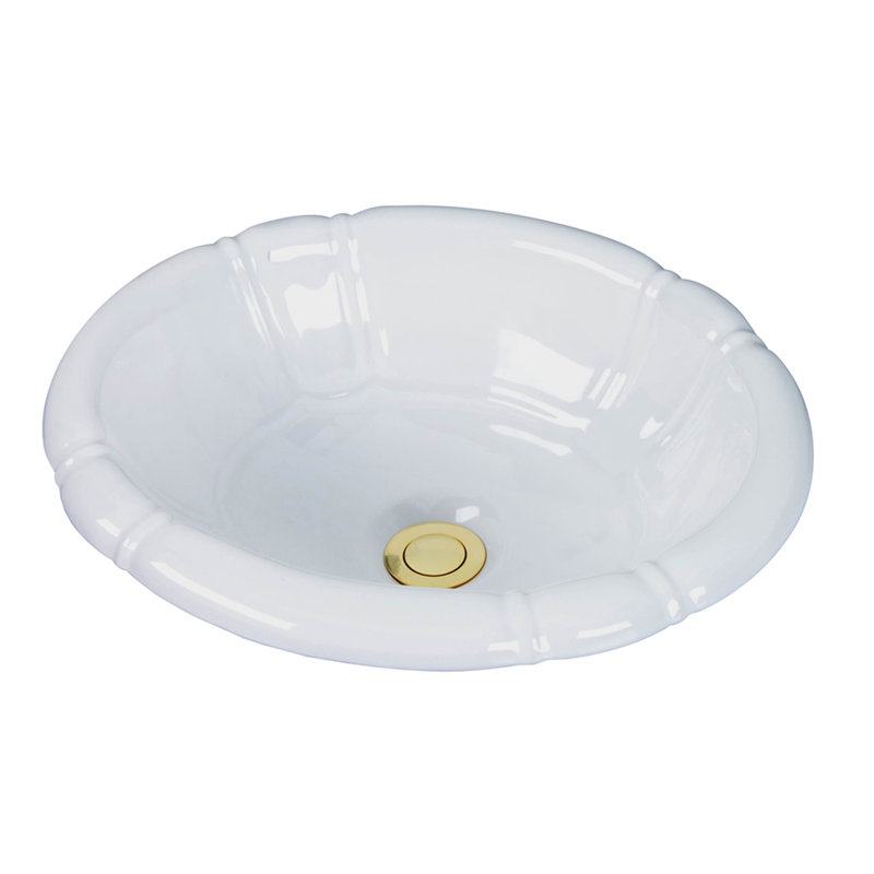 Barclay Sienna Vitreous China Oval DropIn Bathroom Sink & Reviews